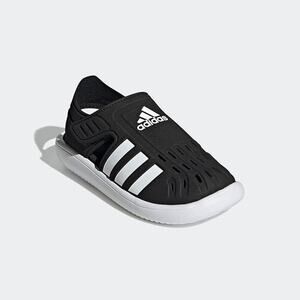 NWT adidas Unisex Kids Water Sandals Black/White Size 13 Closed-Toe Slides